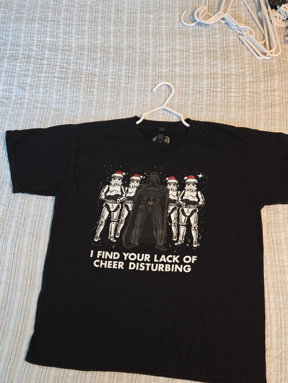 Gildan Black Kids Star Wars Holiday Graphic Tee - Darth Vader & Stormtroopers